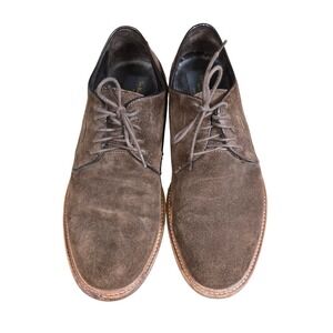 To Boot New York Adam Derrick Suede Derby Shoes Brown Mens Made in Italy Size